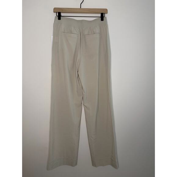 NWT Athleta Brooklyn Heights High Rise Pull-On Wide Trouser Khaki Size 2 - Picture 4 of 10